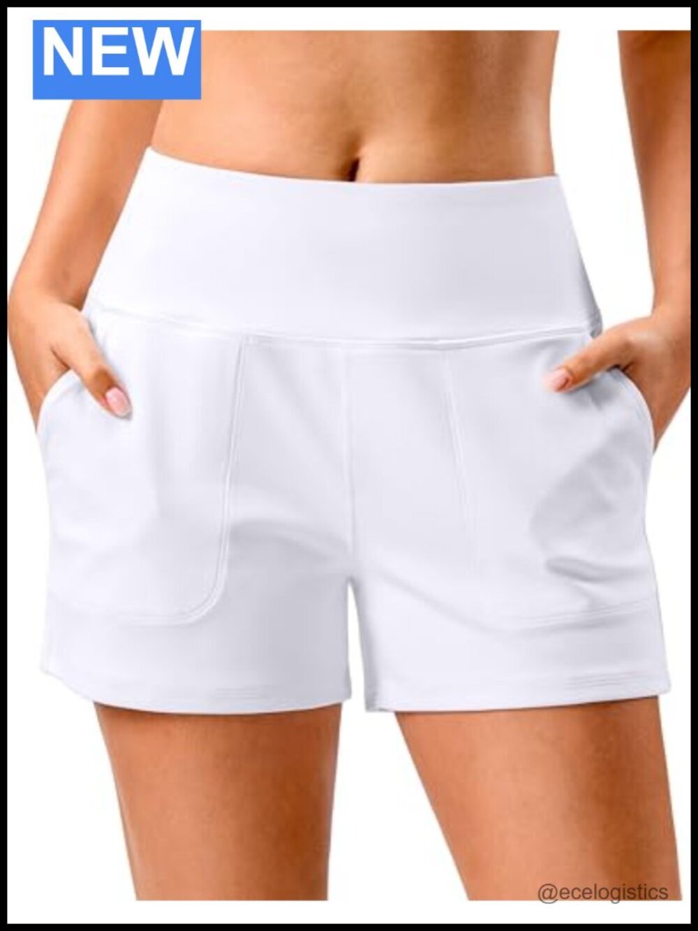 High Waisted Linerless Athletic Running Shorts with Pockets for Workout Tennis